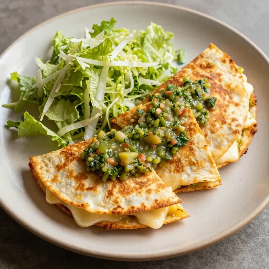 Masa fresca lista para preparar quesadillas fritas caseras.