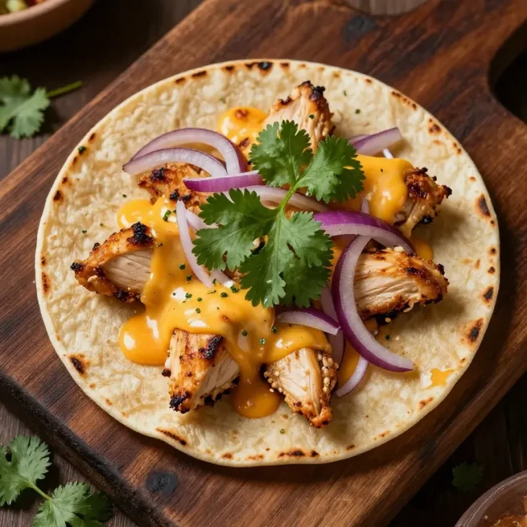 Quesadillas mexicanas recién hechas en un plato de cerámica colorida.